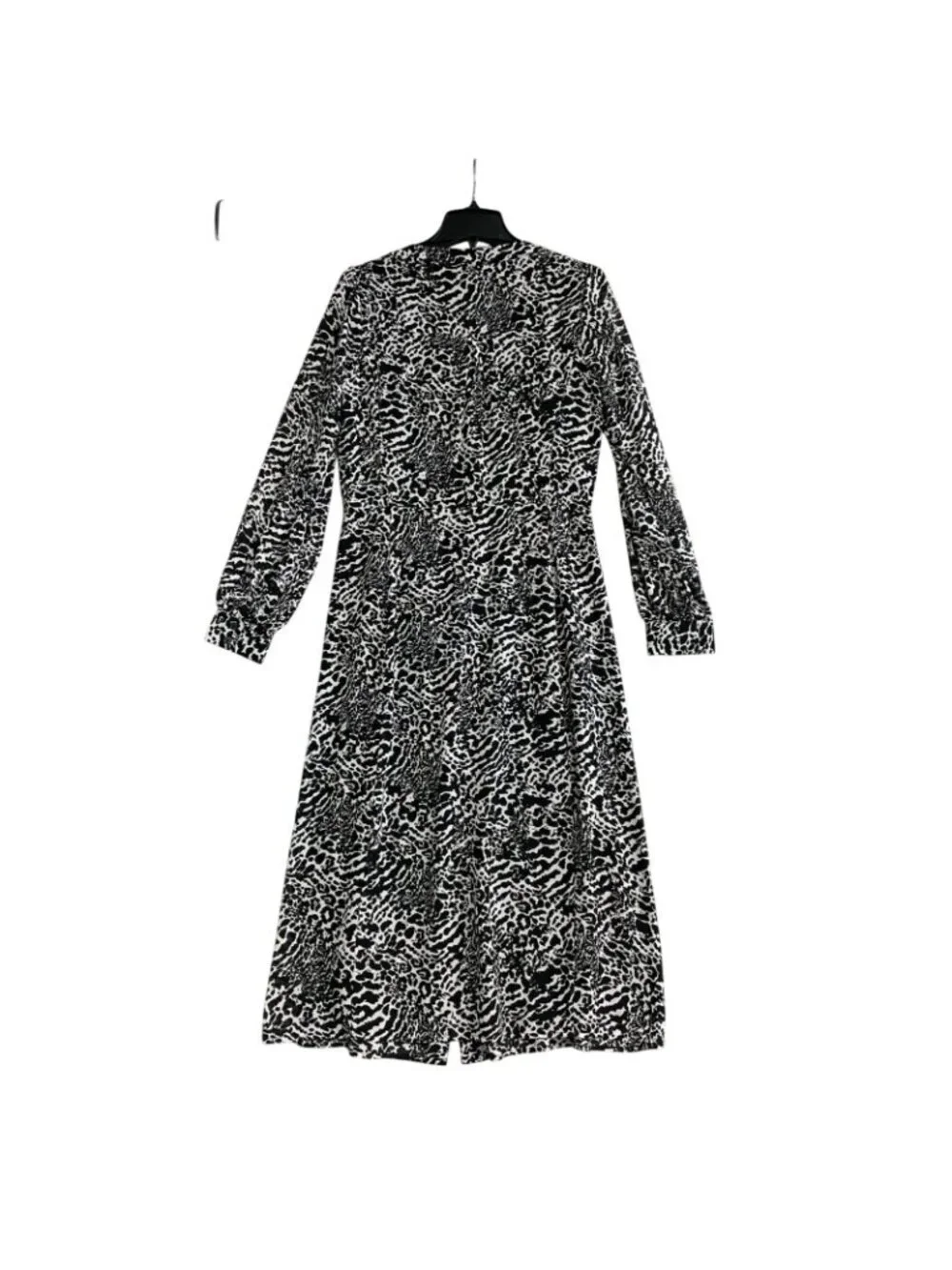 NWOT Michael Kors Women's S  Animal Print Button Front Chiffon Midi Dress J1941